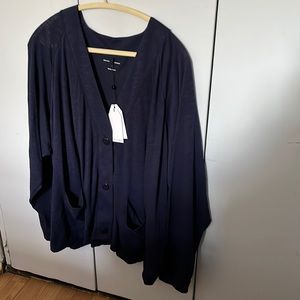 Universal Standard blue cardigan